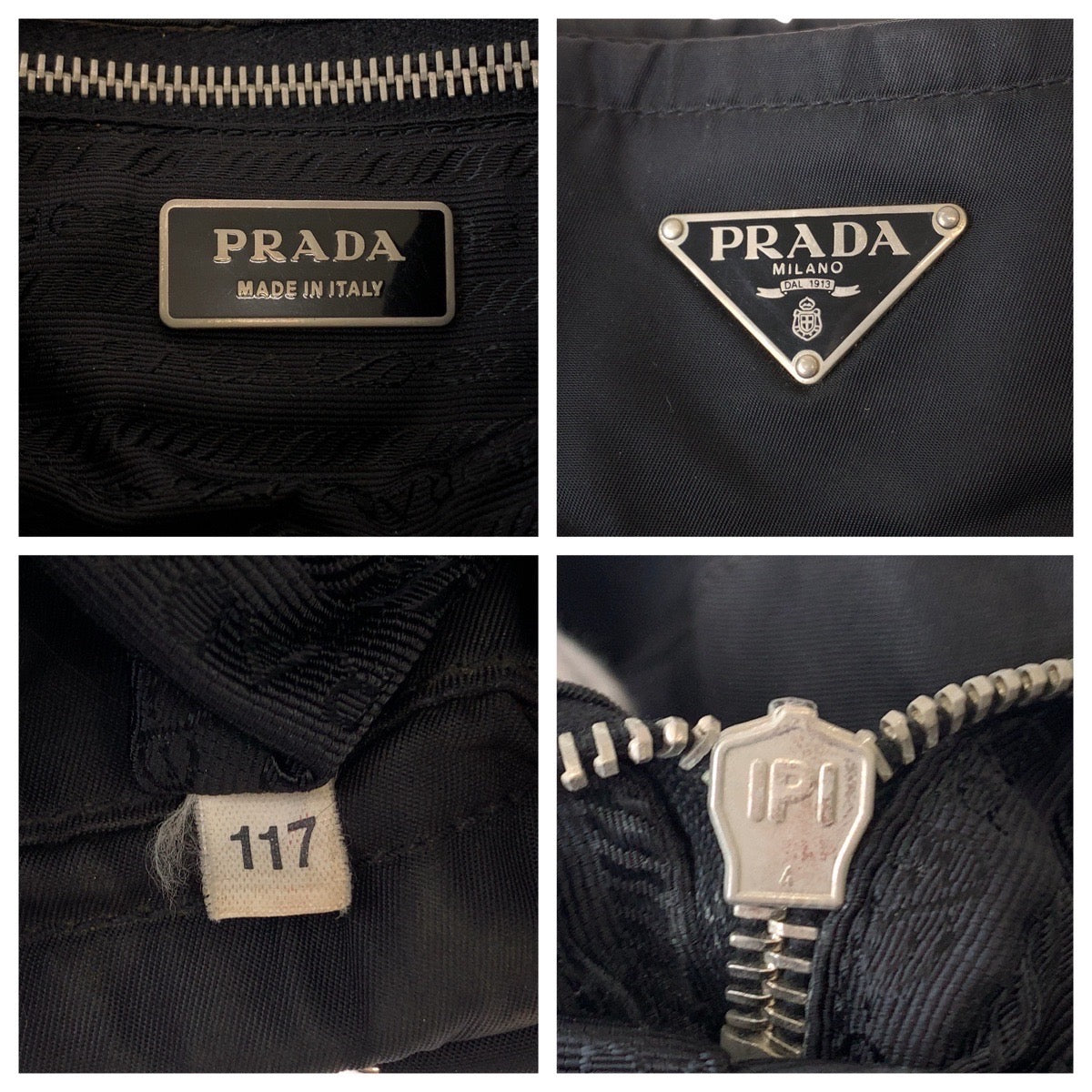 Prada Nylon Tessuto Triangle Logo Plate Tote Bag WS6807 in Very Good Condition