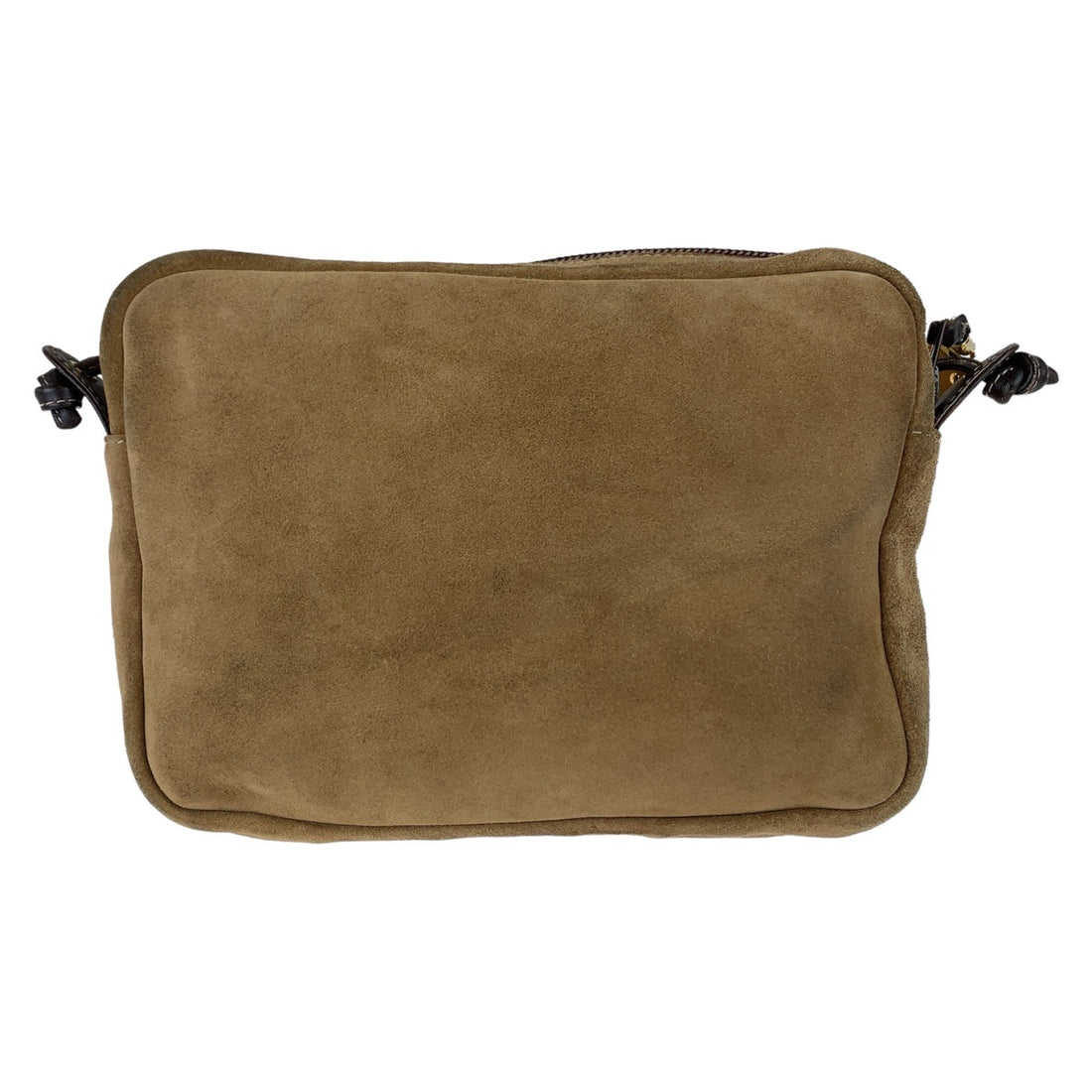 Loewe Anagram Brown Suede Leather Shoulder Bag