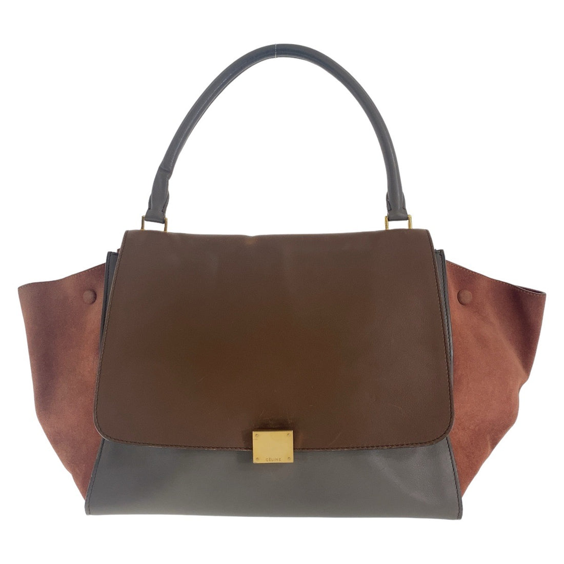 Celine Trapeze Leather Suede Handbag