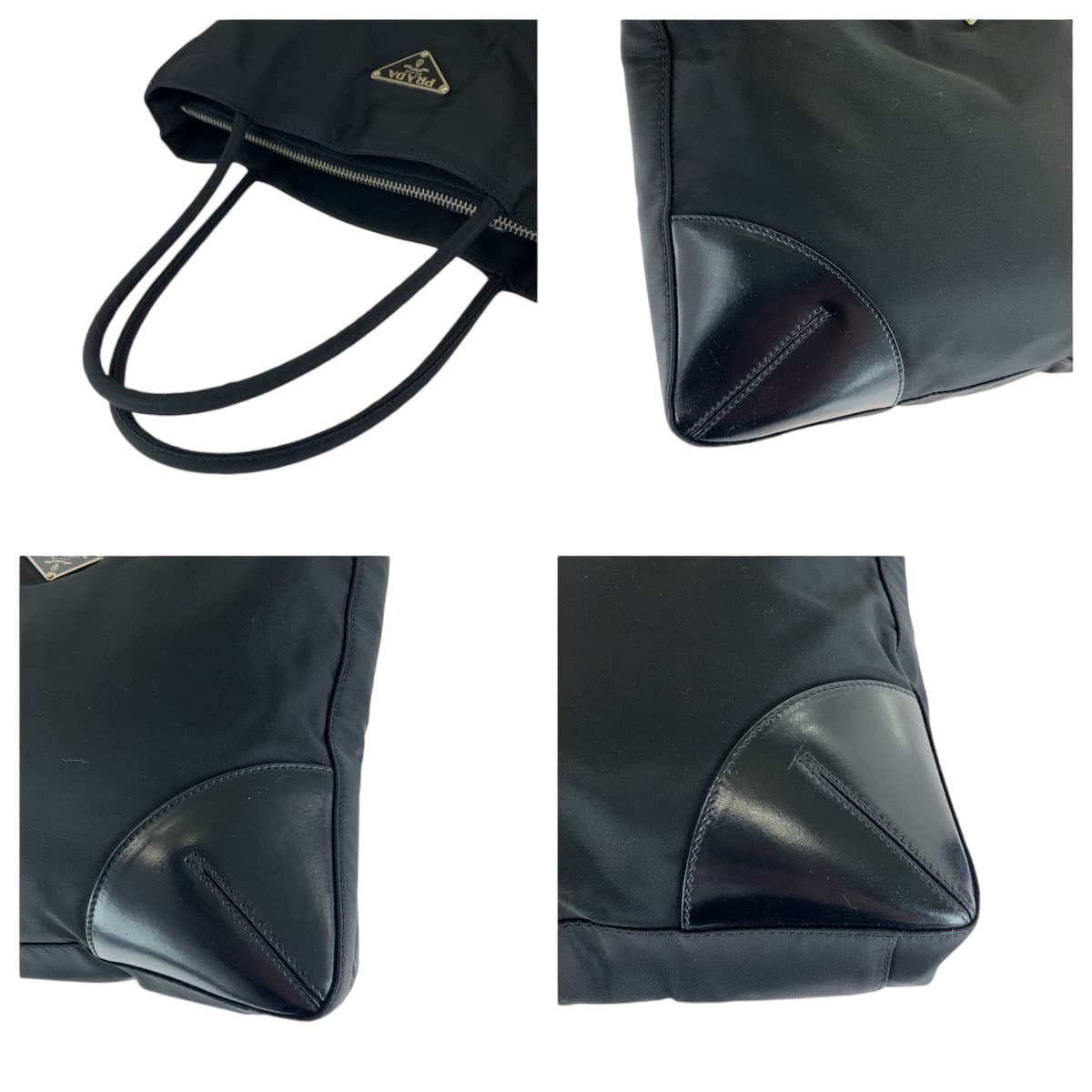 Prada Nylon Tessuto Logo Tote Bag