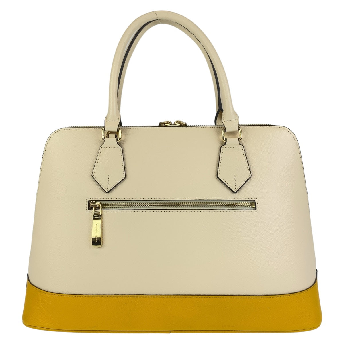 Samantha Thavasa Beige Yellow Gold Synthetic Leather 2way Shoulder Handbag in Great Condition