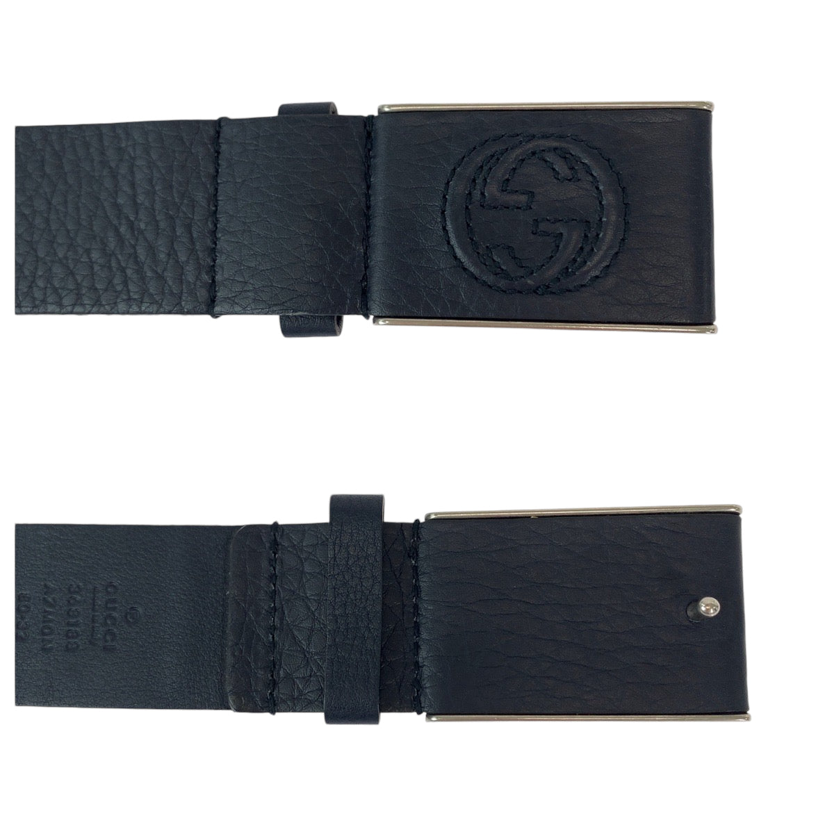 Gucci Interlocking Leather Belt 32 in Very Good Condition