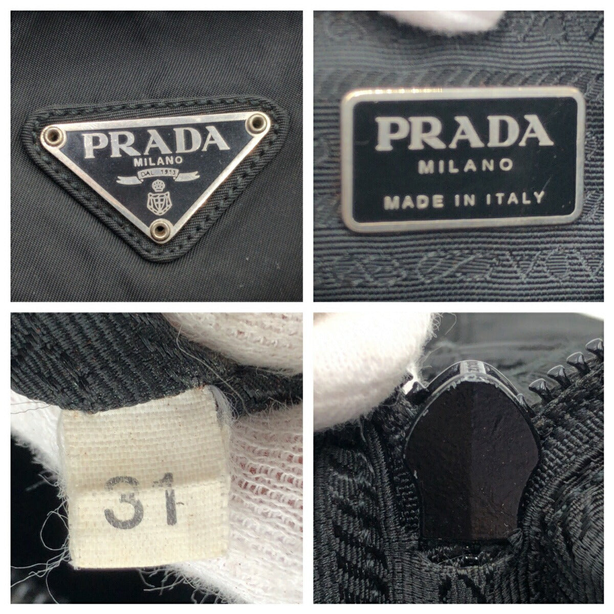 Prada Nylon Tessuto Triangle Logo Shoulder Bag