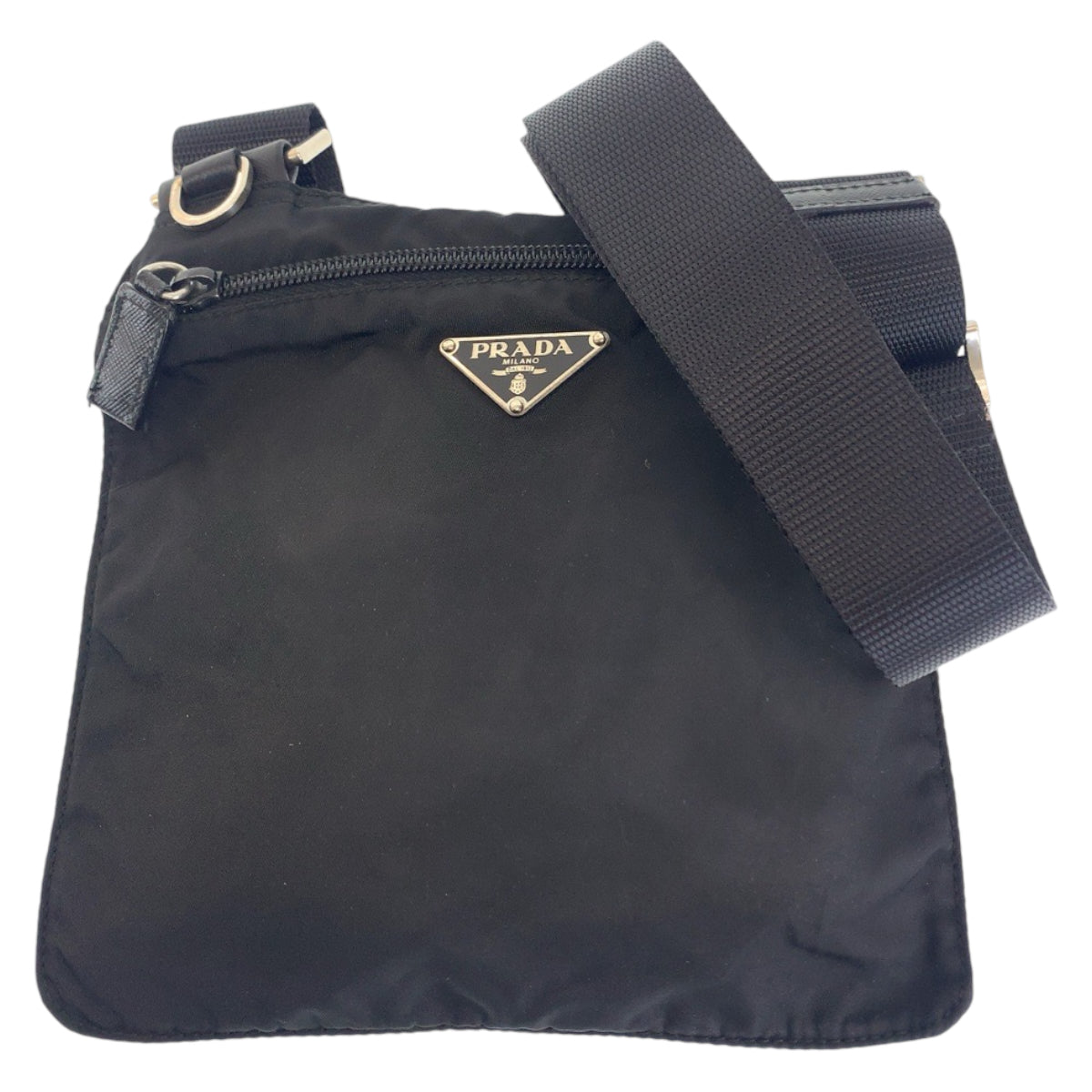 Prada Nylon Tessuto Triangle Logo Shoulder Bag