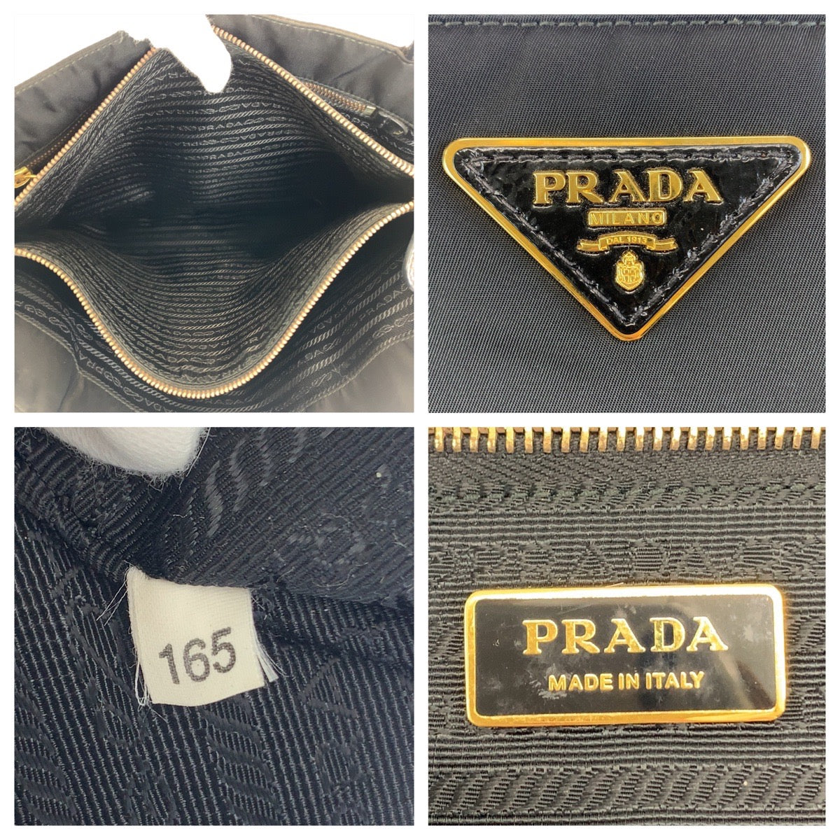 Prada Nylon Tessuto Triangle Logo Tote Bag in Great Condition