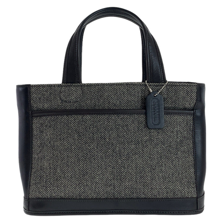 Coach Wool/Leather Tote Bag