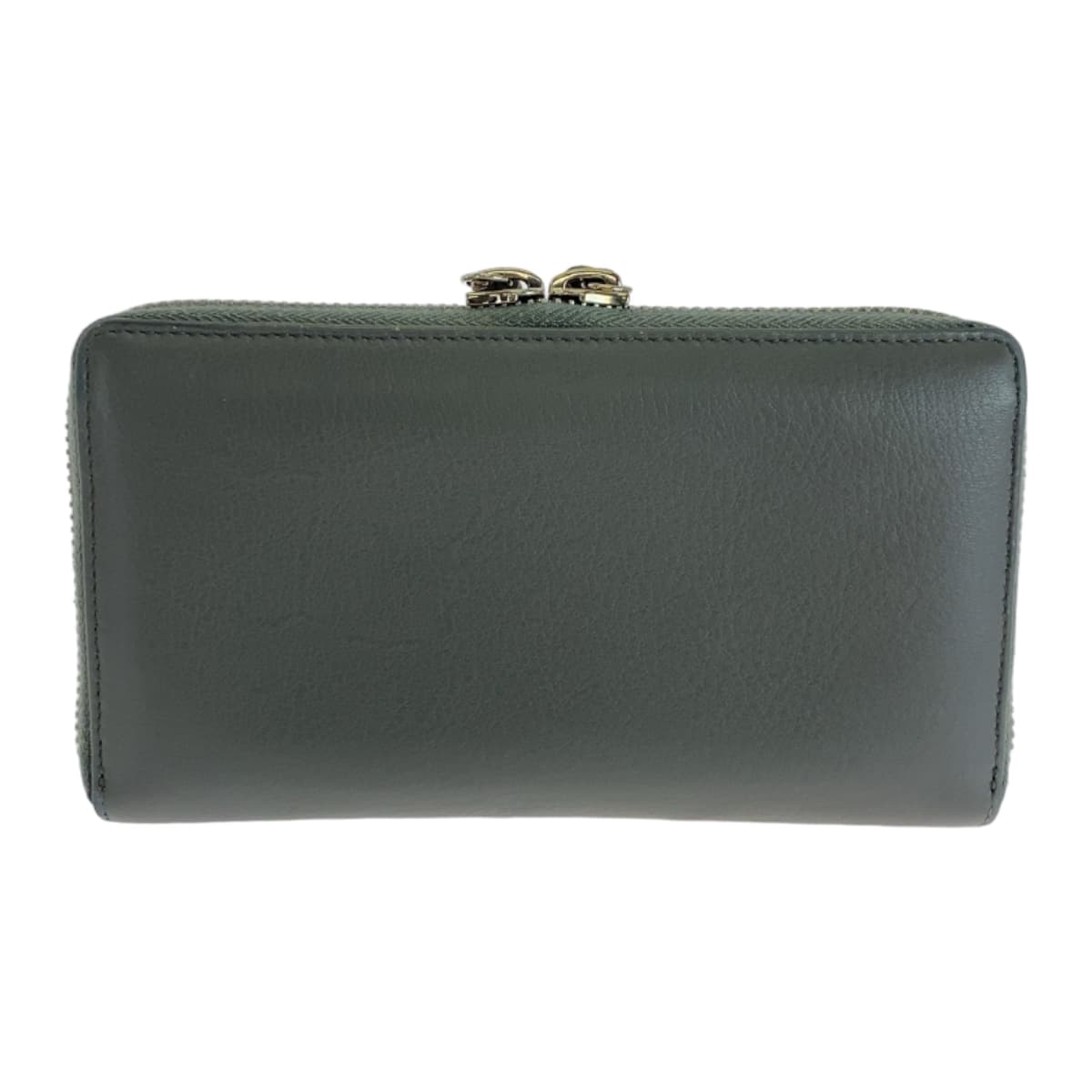 Balenciaga Leather Long Wallet Gray