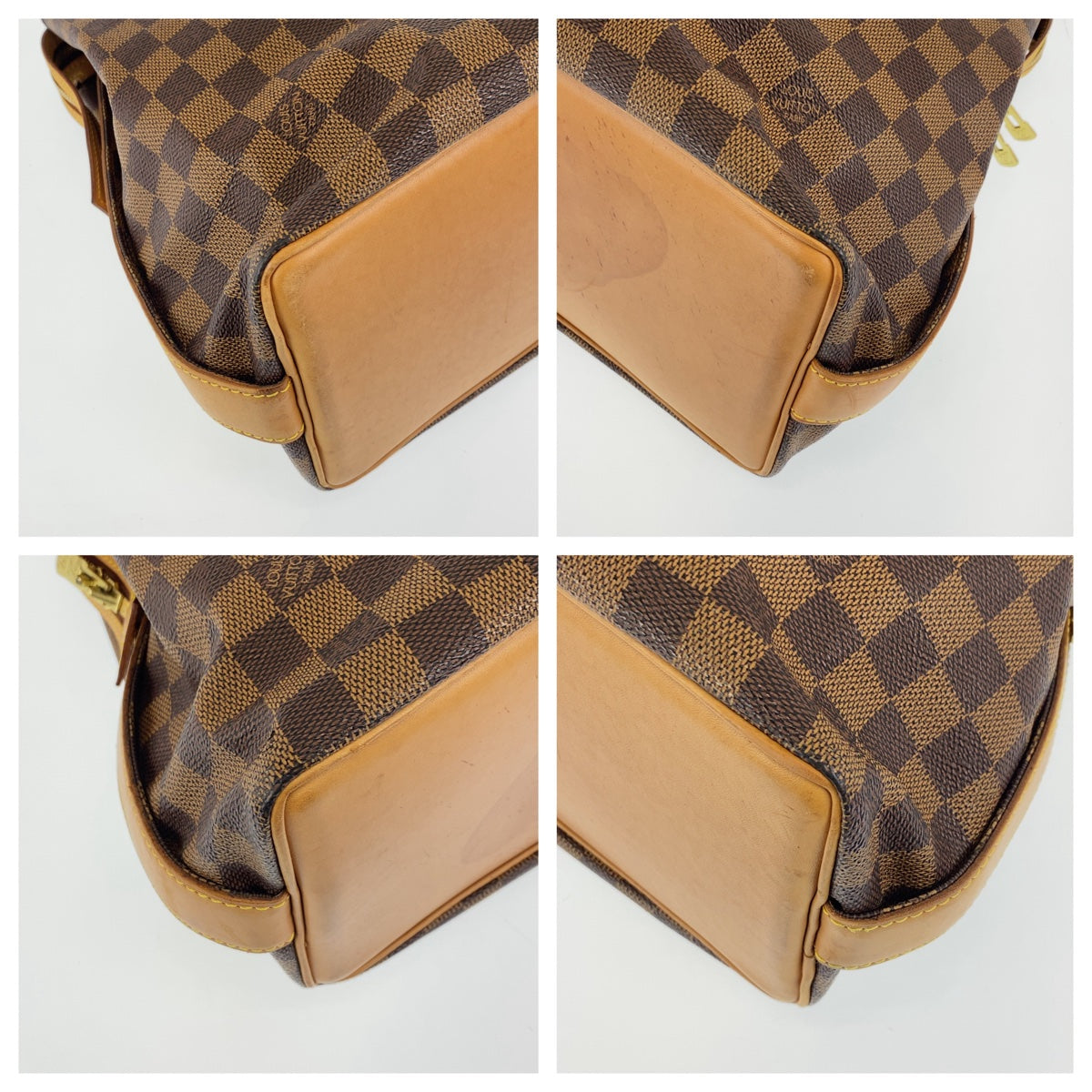 Louis Vuitton Damier Columbine Tote Bag N99037 in Very Good Condition