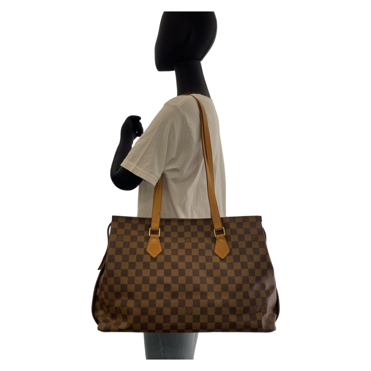 Louis Vuitton Damier Columbine Tote Bag N99037 in Very Good Condition