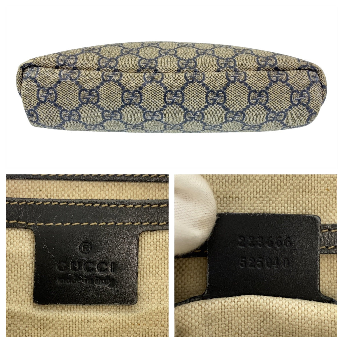 Gucci GG Supreme Canvas Shoulder Bag 223666 in Very Good Condition