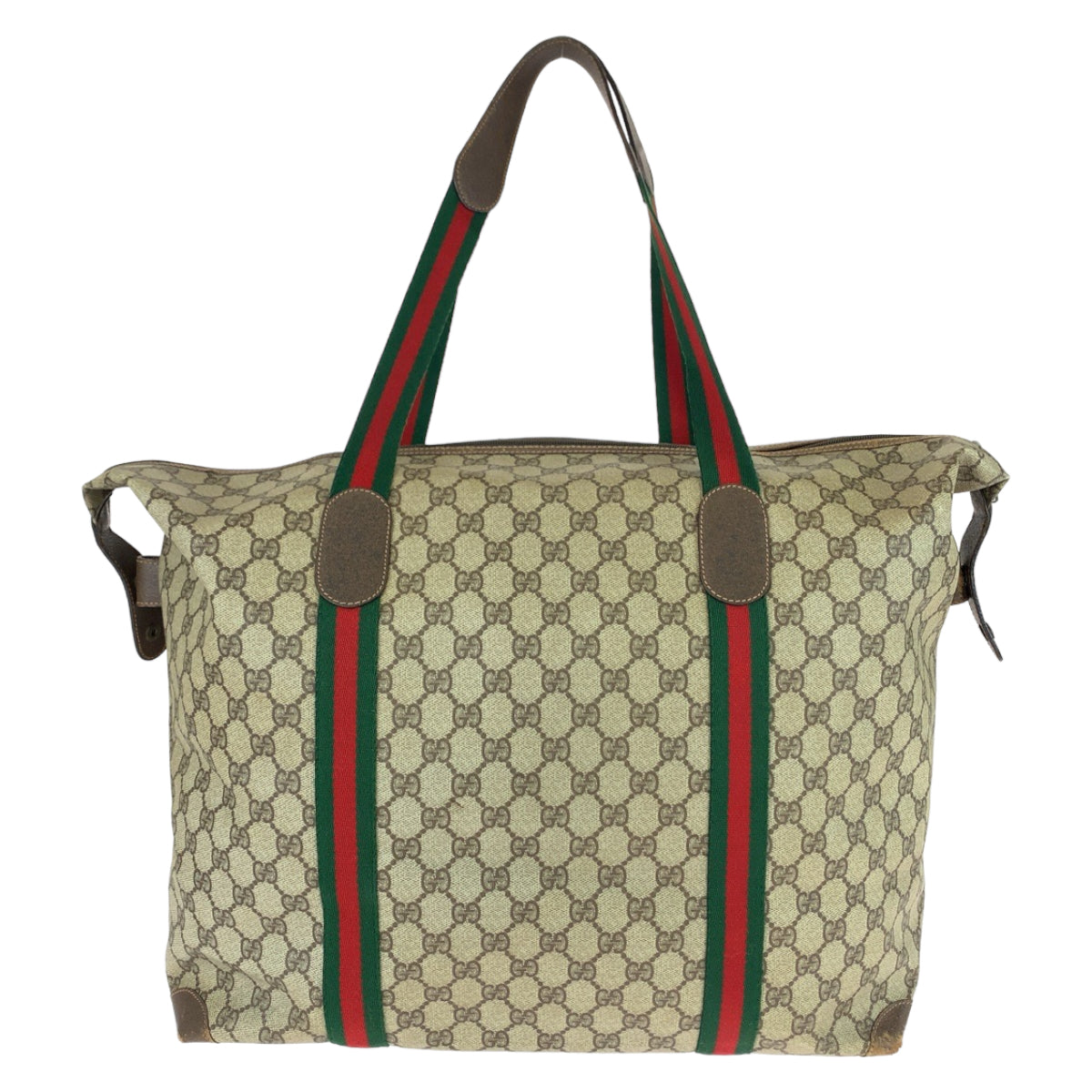 Gucci Vintage Boston Bag GG Supreme Canvas/Leather