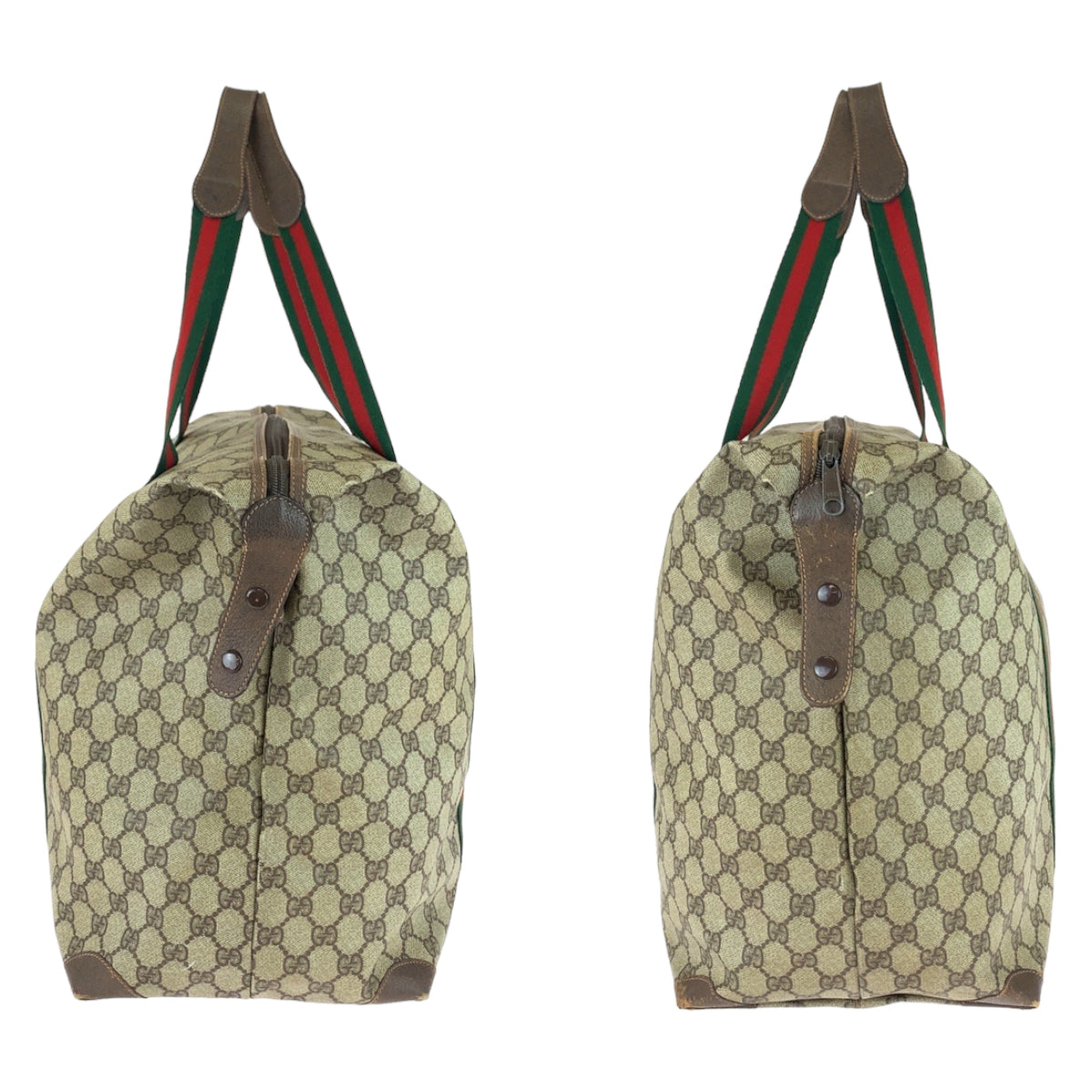 Gucci Vintage Boston Bag GG Supreme Canvas/Leather