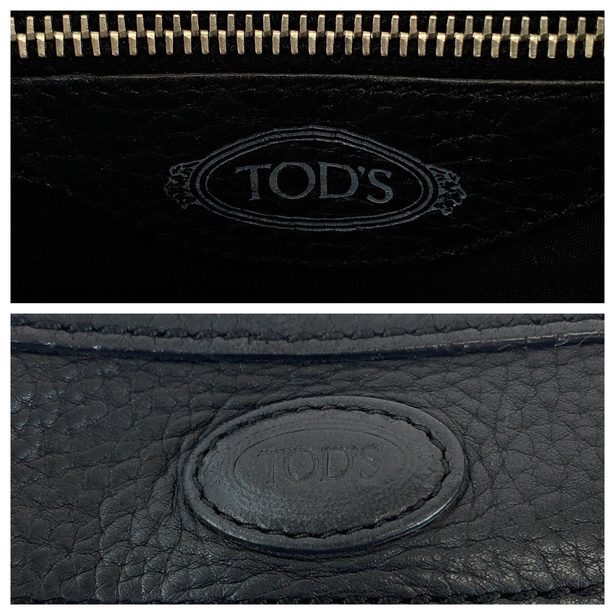 Tod's Black Leather Shoulder Bag for Women in Very Good Condition