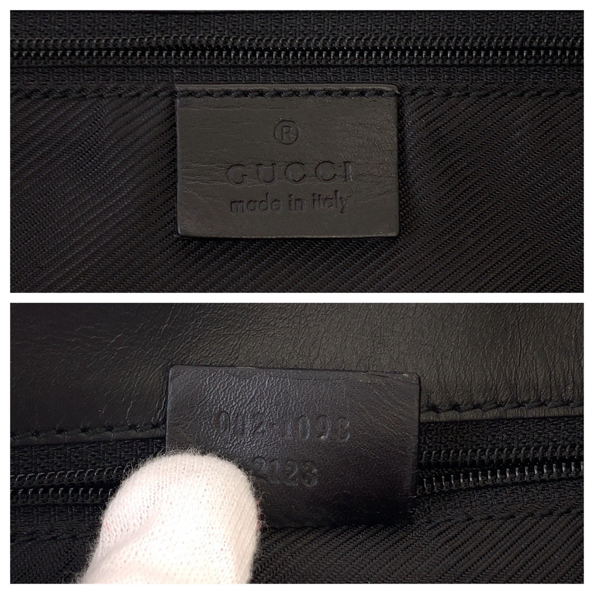 Gucci Black GG Canvas Tote Bag