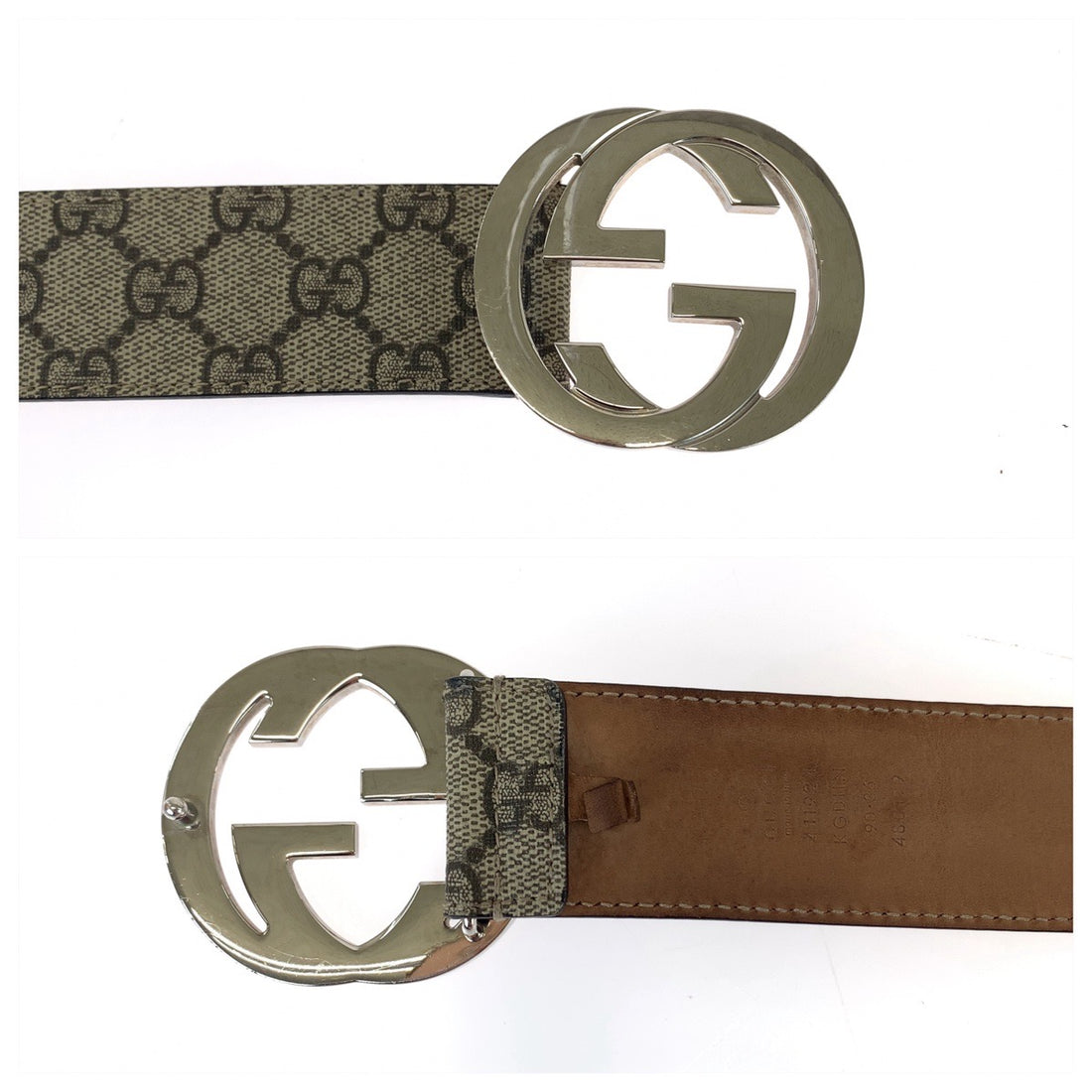 Gucci Interlocking GG Supreme Canvas Belt