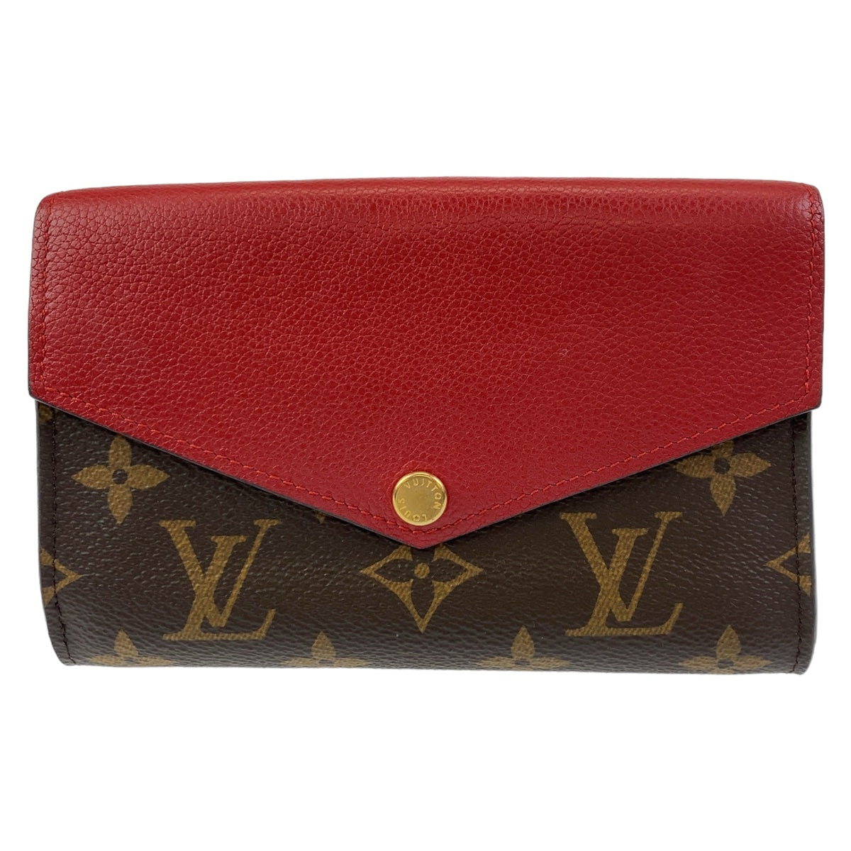 Louis Vuitton Monogram Compact Wallet PVC/Leather M60140 in Very Good Condition