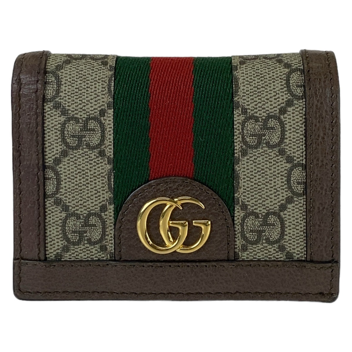 Gucci GG Supreme Canvas Ophidia Compact Wallet 407589 in Very Good Condition