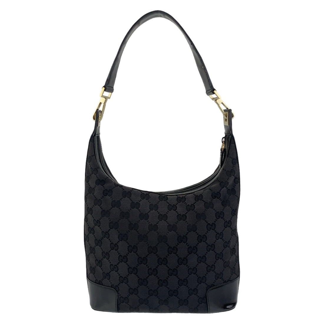 Gucci GG Canvas Black Shoulder Bag