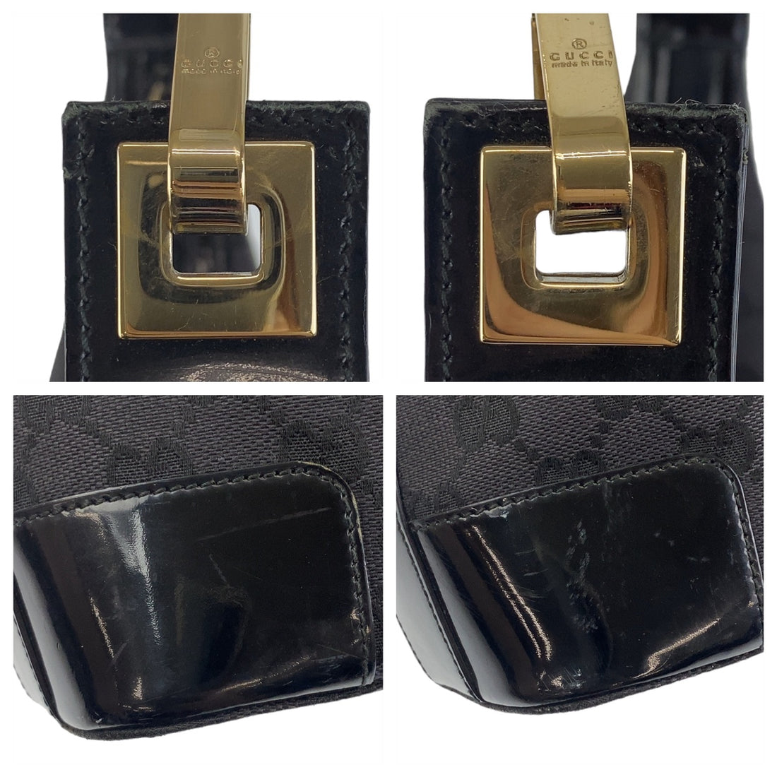 Gucci GG Canvas Black Shoulder Bag