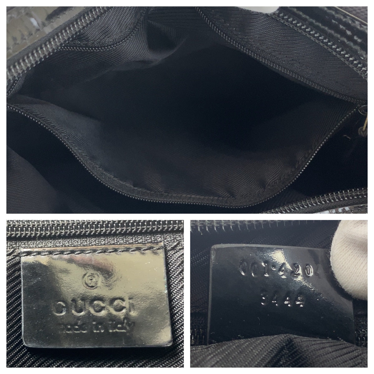 Gucci GG Canvas Black Shoulder Bag