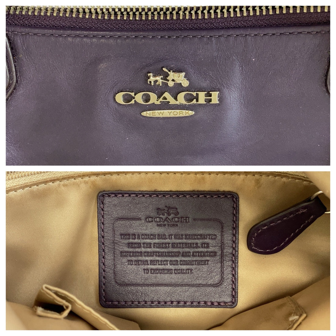 Coach Madison Leather Tote Bag