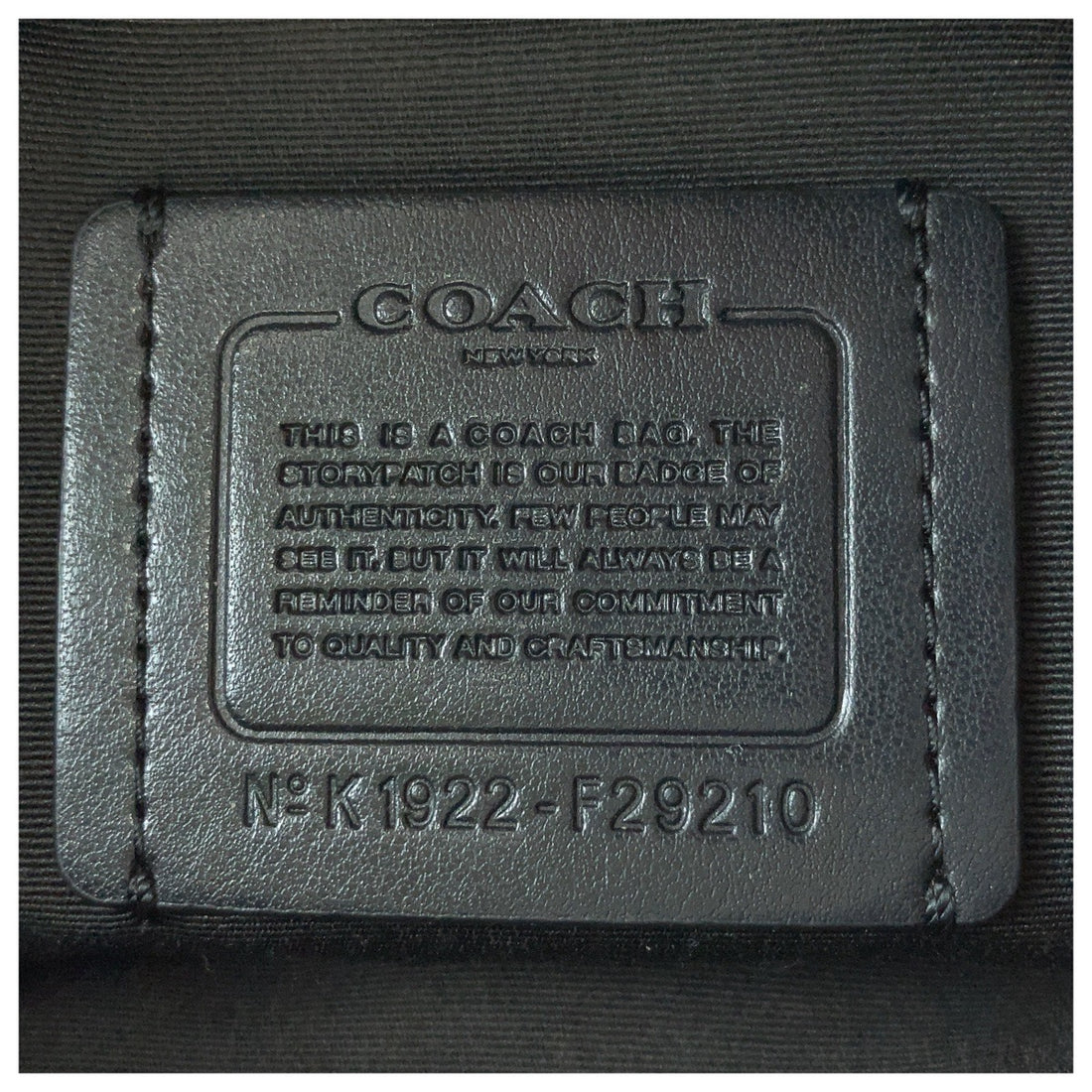 Coach Signature Black PVC Leather Shoulder Bag