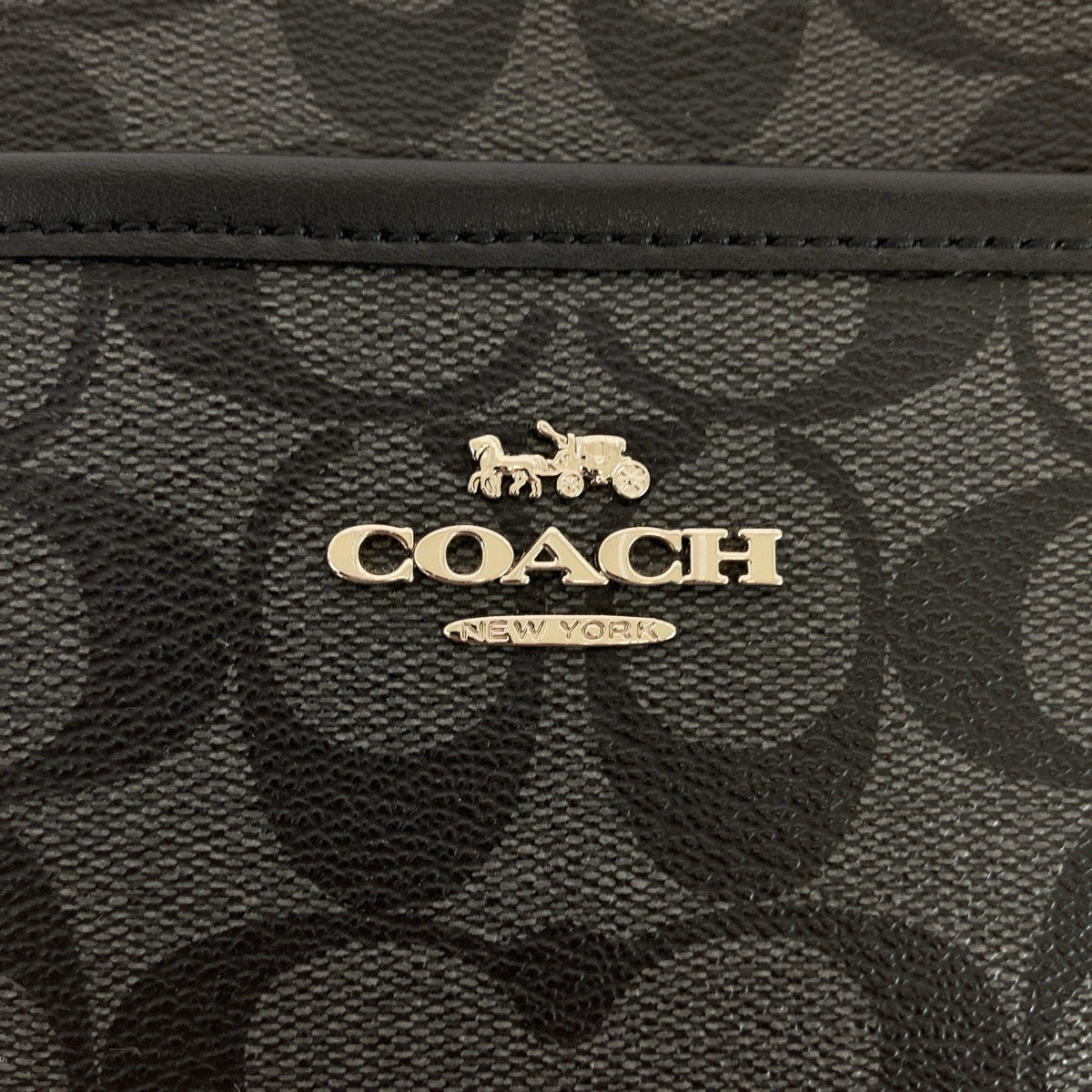 Coach Signature PVC/Leather Shoulder Bag in Very Good Condition