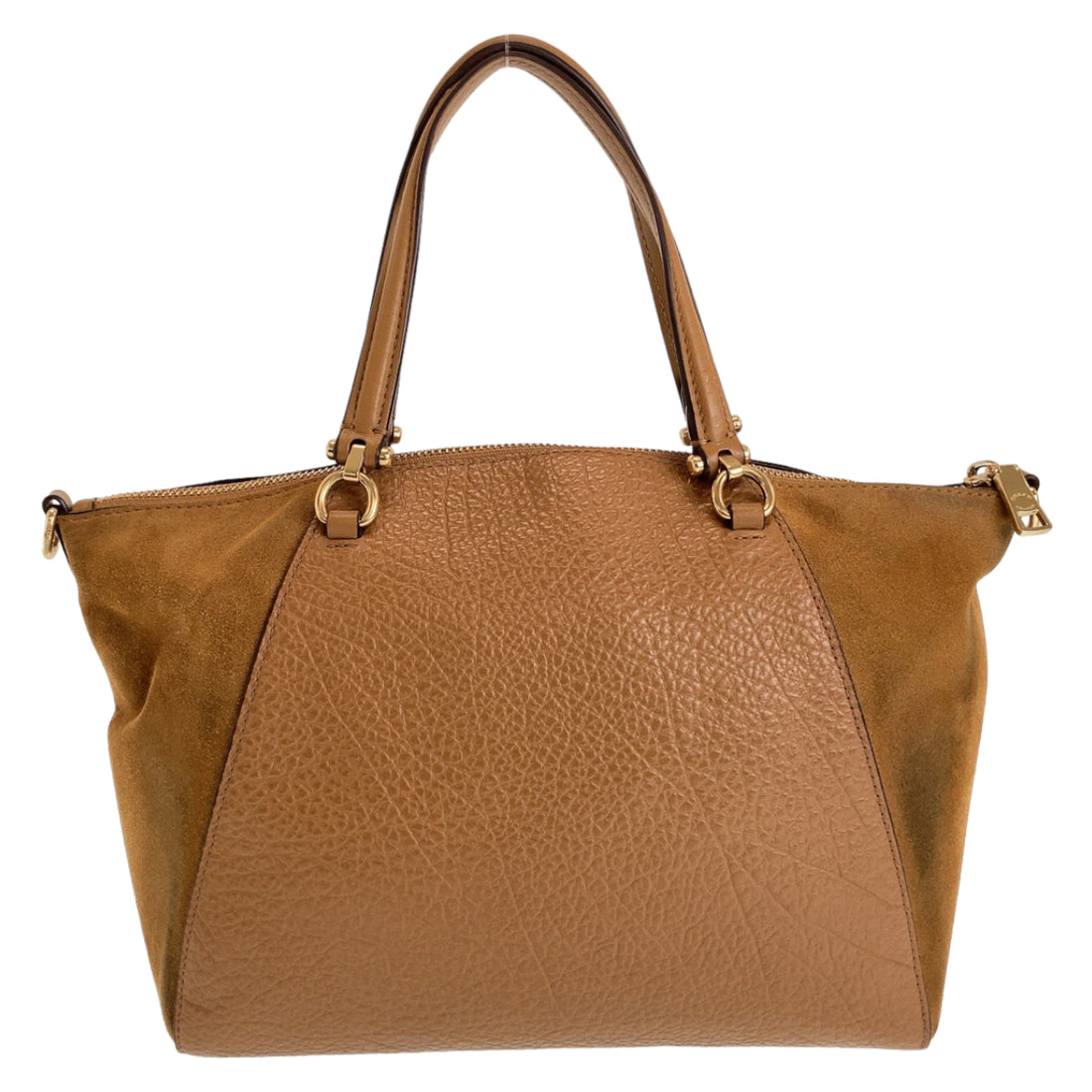 Coach Leather Suede 2way Tote Bag