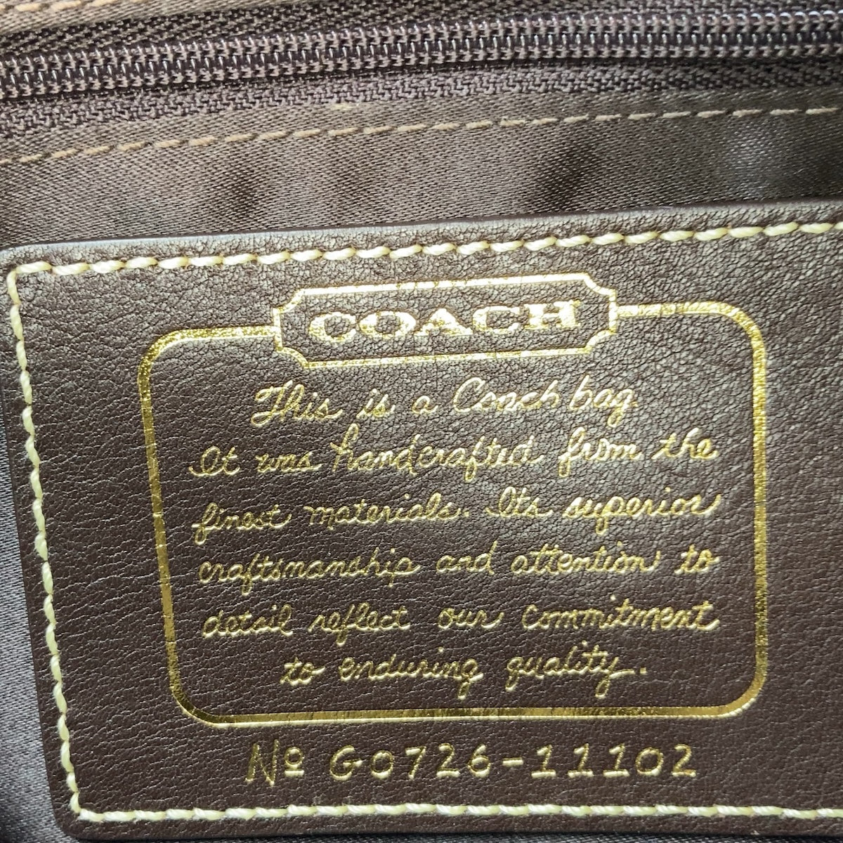 Coach Signature Canvas/Leather Tote Bag in Very Good Condition