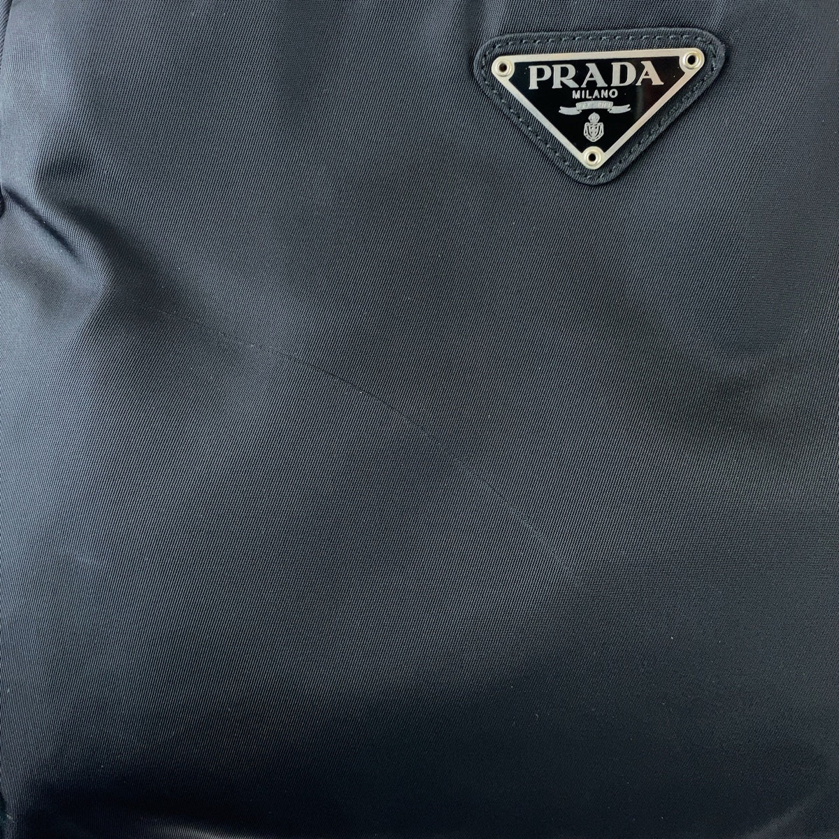 Prada Nylon Tessuto Triangle Logo Tote Bag in Very Good Condition