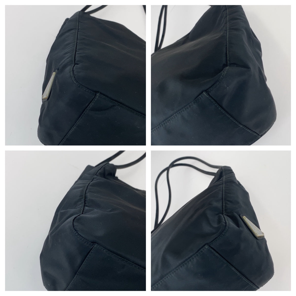 Prada Nylon Tessuto Logo Tote Bag