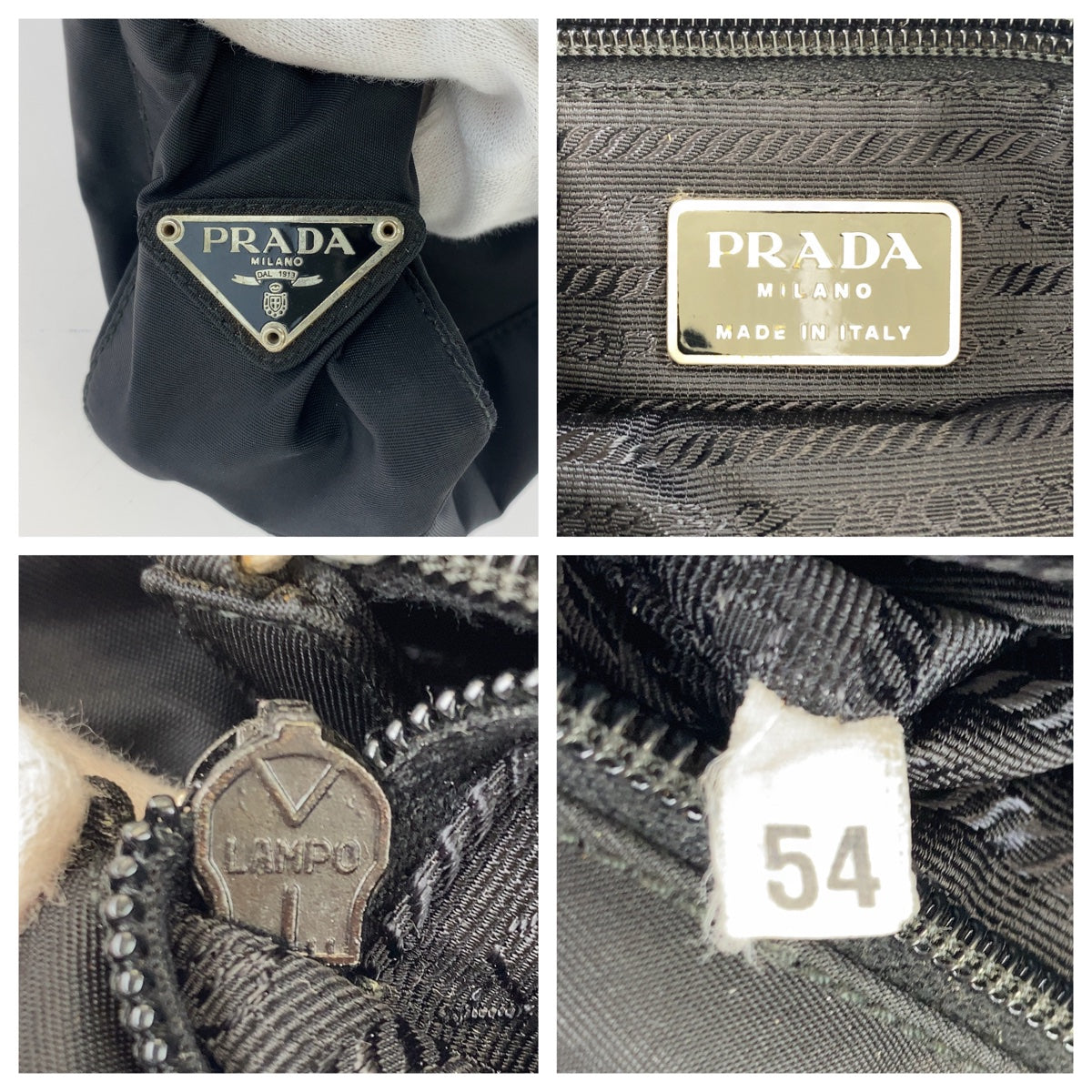 Prada Nylon Tessuto Logo Tote Bag