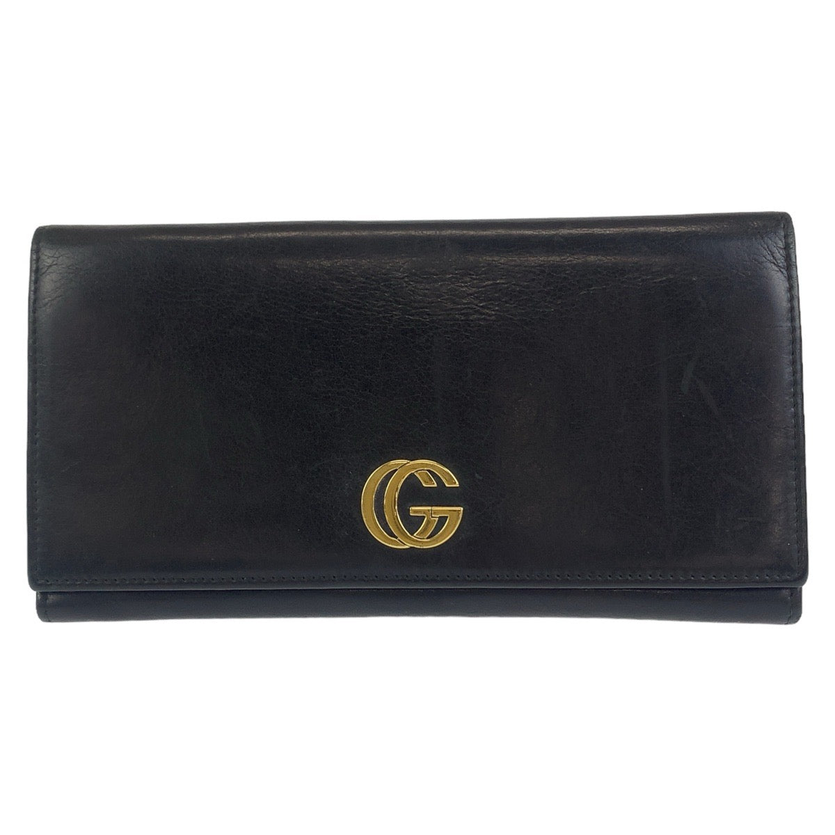 Gucci GG Marmont Leather Long Wallet 407637 in Very Good Condition