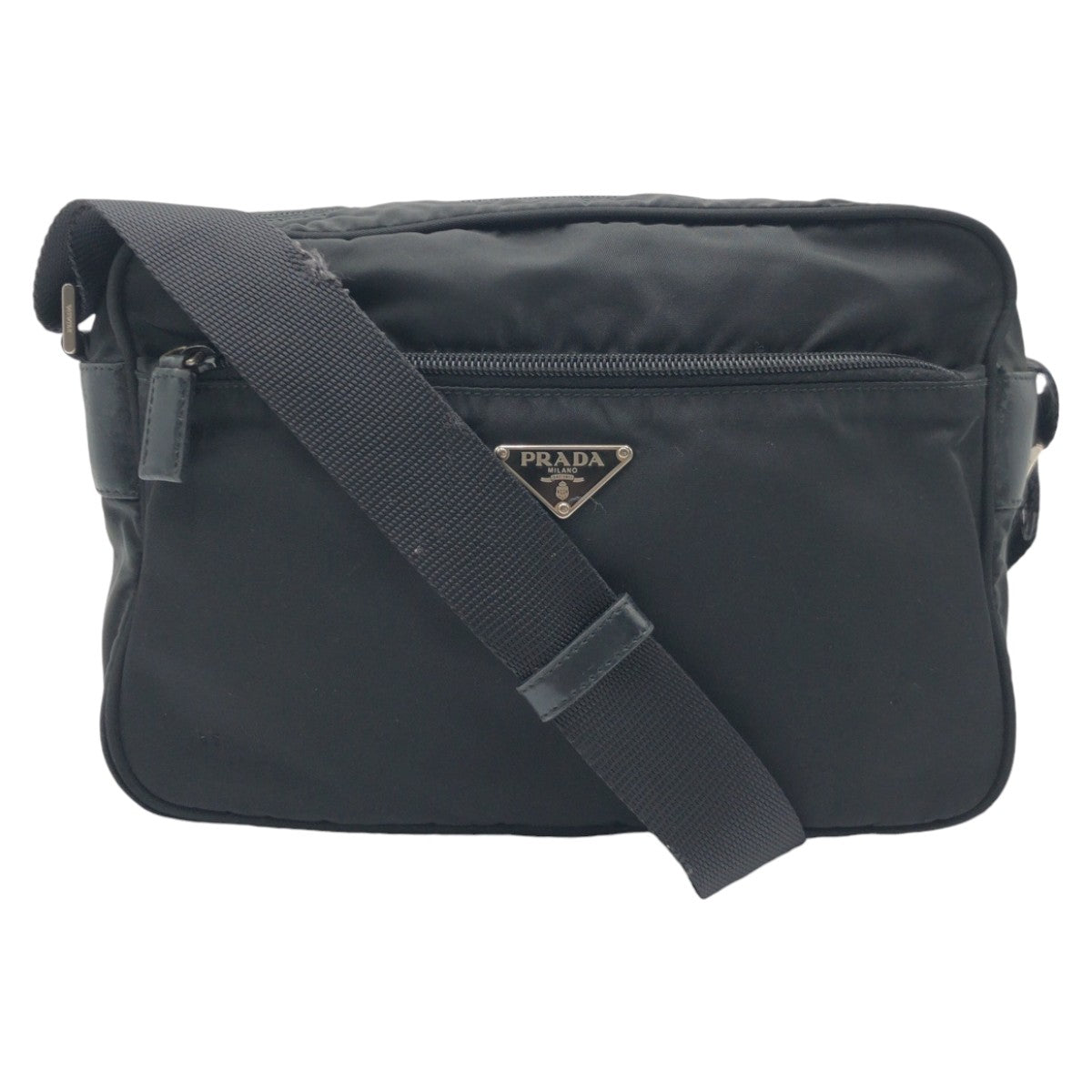 Prada Nylon Tessuto Triangle Logo Crossbody Bag