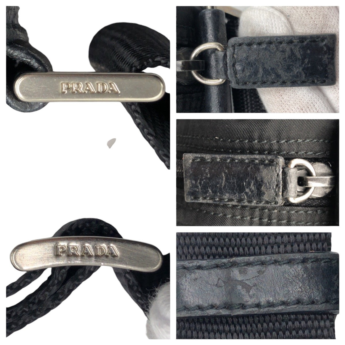 Prada Nylon Tessuto Triangle Logo Crossbody Bag