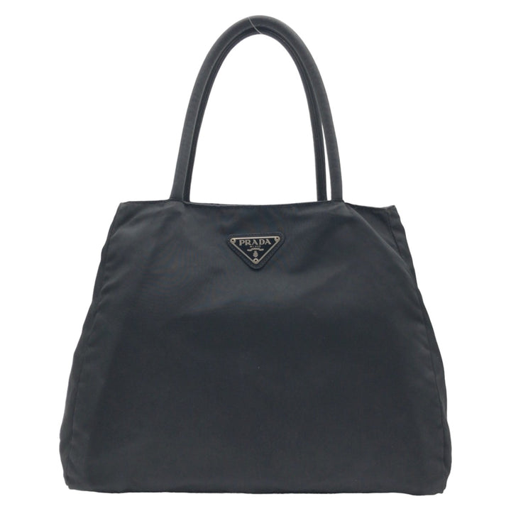 Prada Nylon Tessuto Triangle Logo Tote Bag