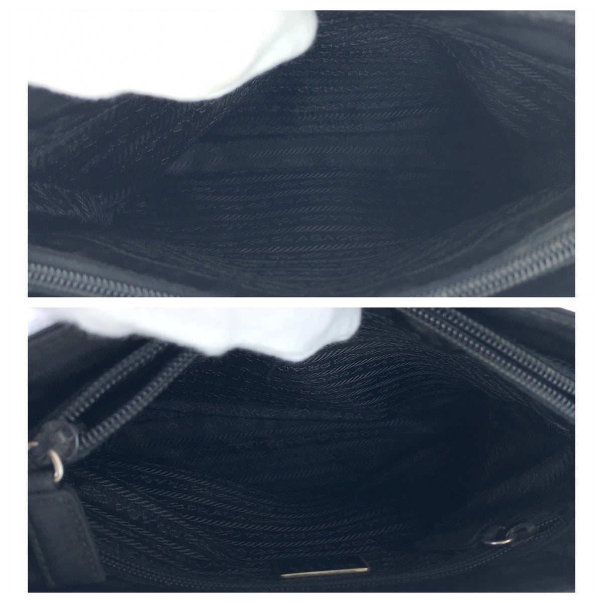 Prada Nylon Tessuto Triangle Logo Tote Bag