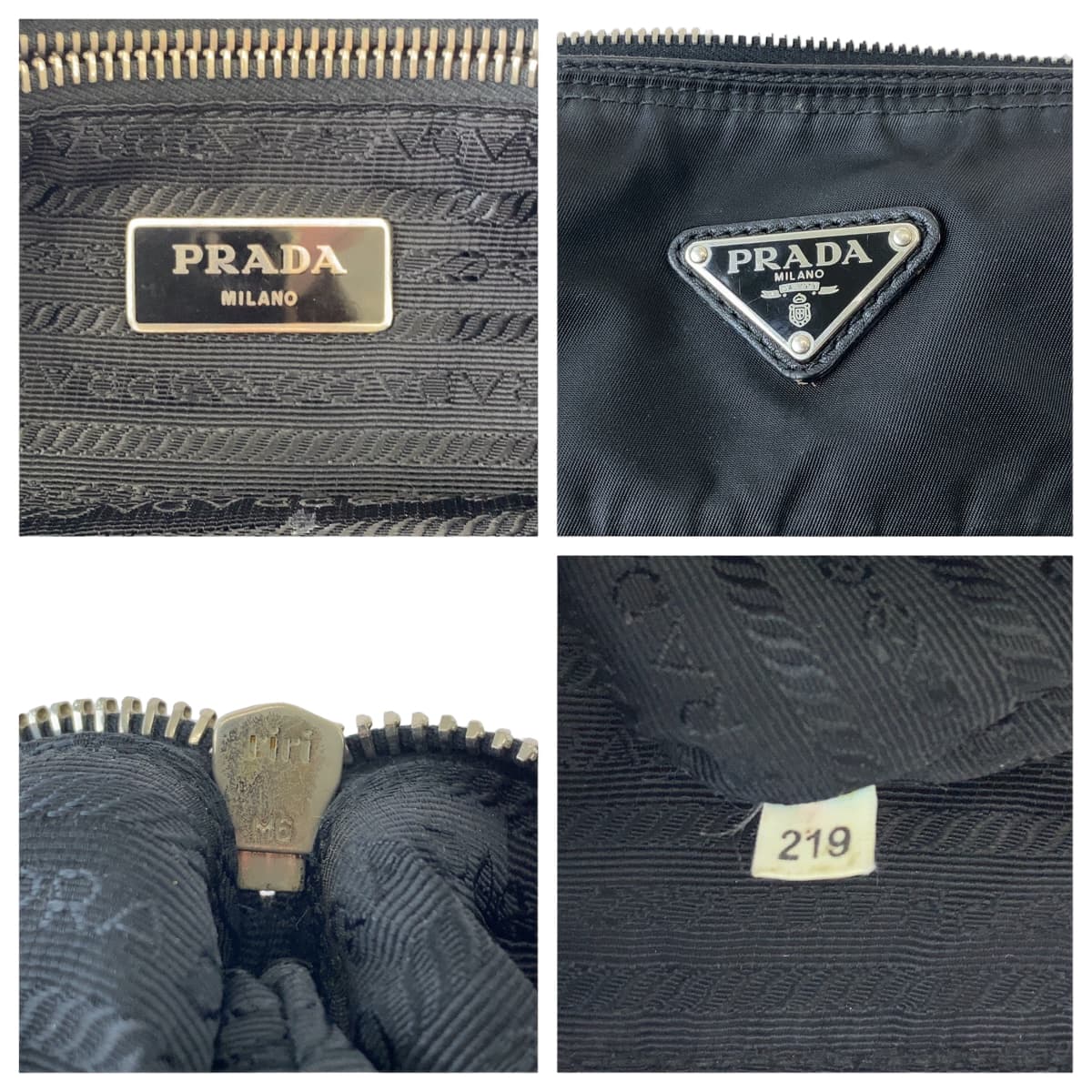 Prada Nylon Tessuto Triangle Logo Plate Shoulder Bag BT0715 in Very Good Condition