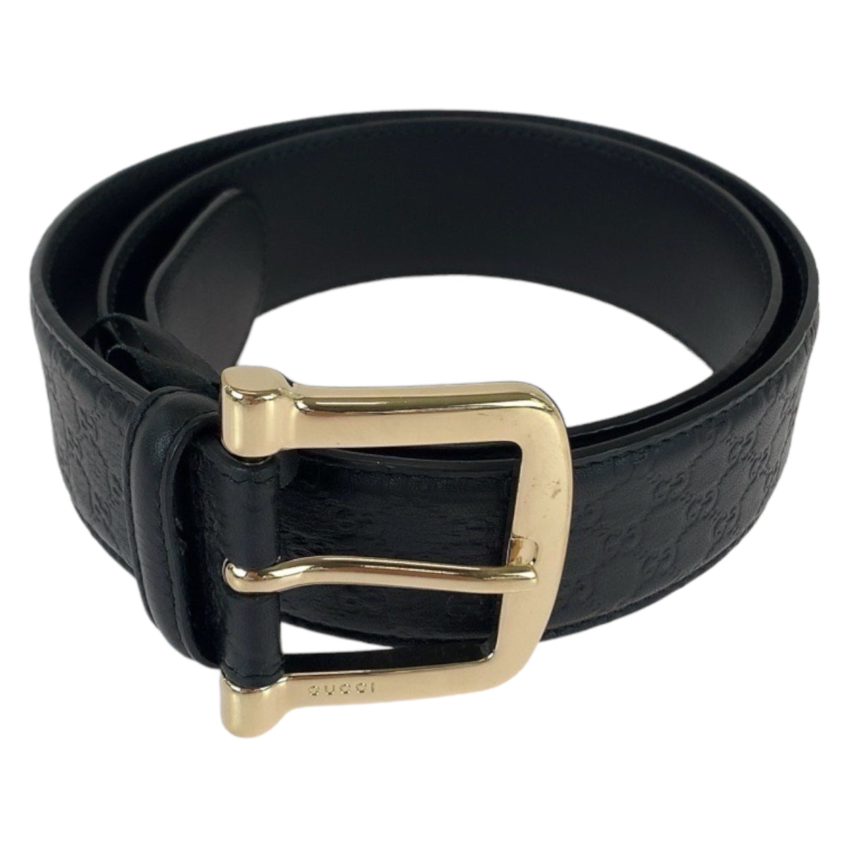 Gucci Leather Microguccissima Belt Black