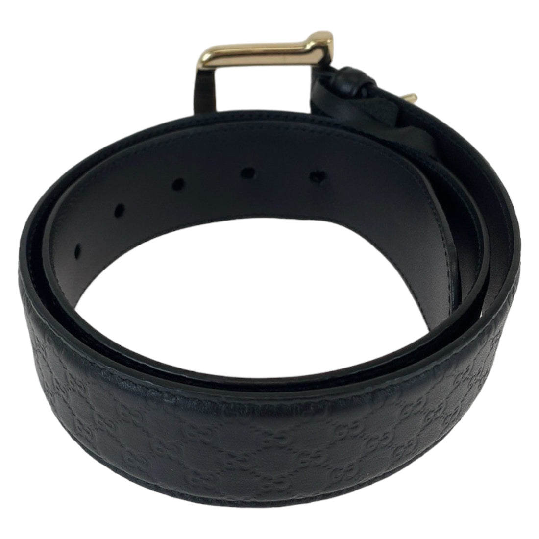 Gucci Leather Microguccissima Belt Black