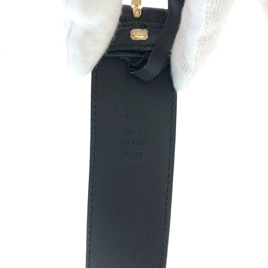 Gucci Leather Microguccissima Belt Black