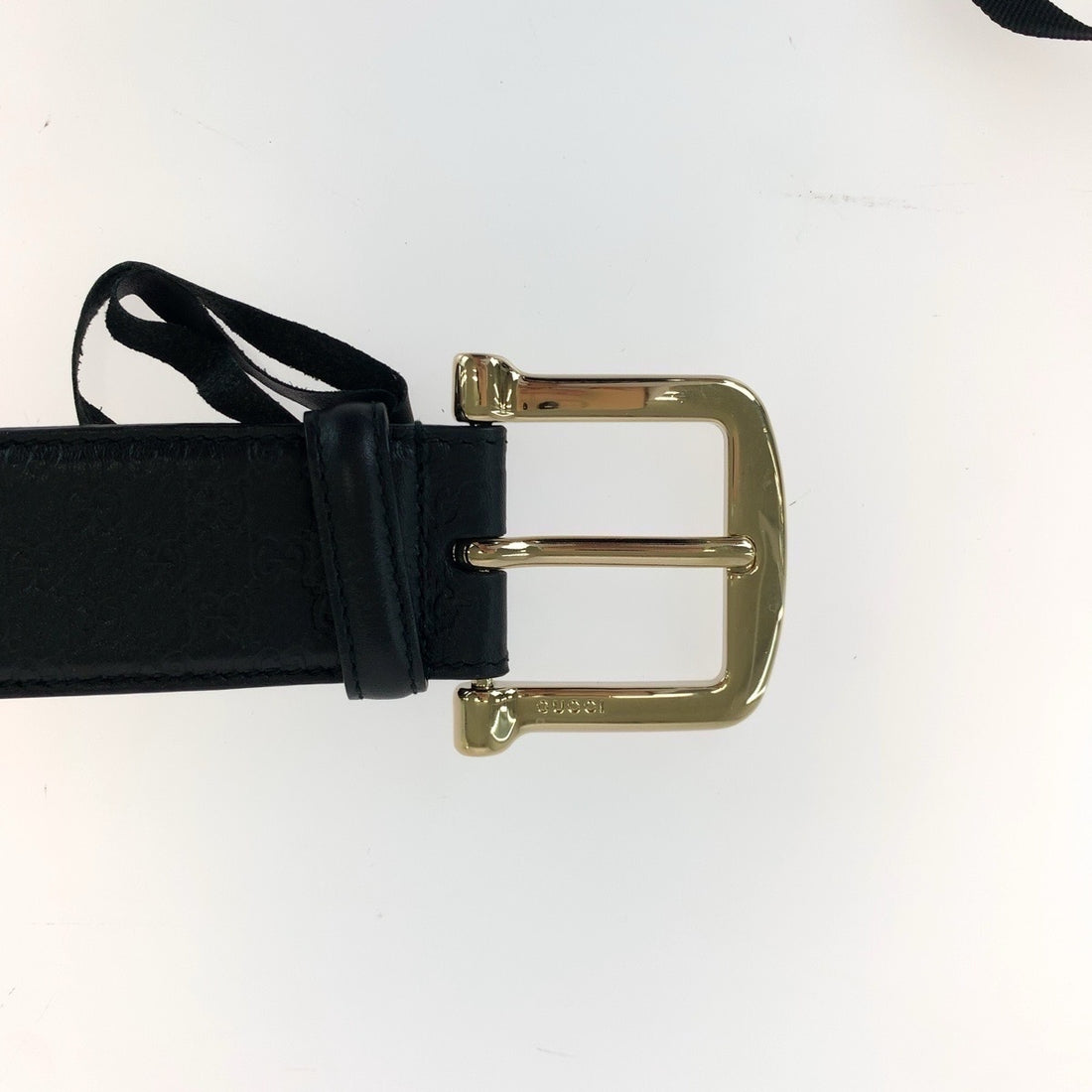 Gucci Leather Microguccissima Belt Black