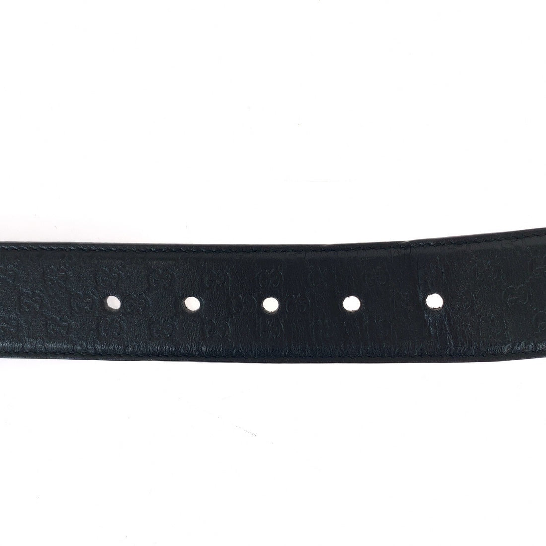 Gucci Leather Microguccissima Belt Black