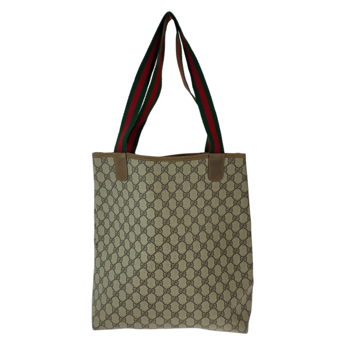 Gucci GG Supreme Canvas Old Gucci Sherry Line Tote Shoulder Bag in Very Good Condition