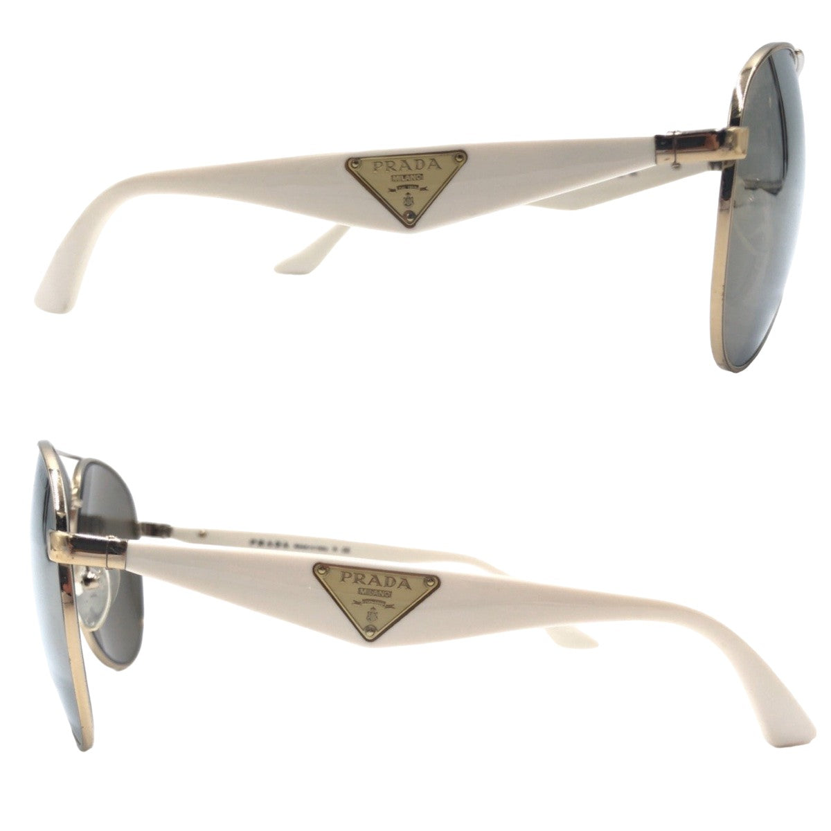 Prada Plastic Triangle Logo Sunglasses SPR53Q in Very Good Condition