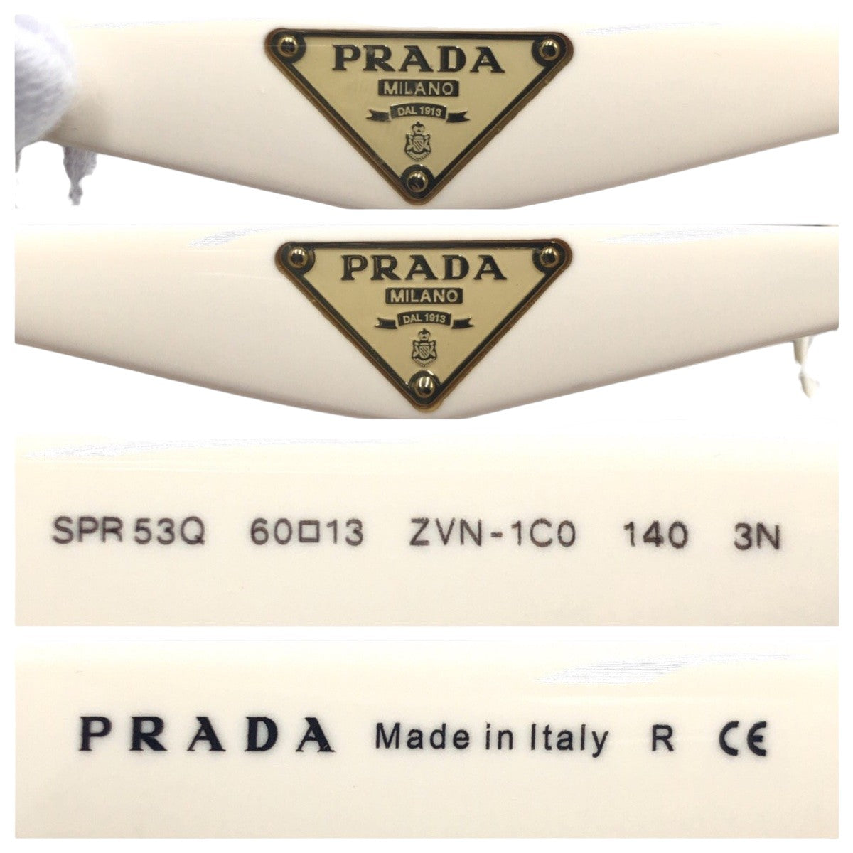 Prada Plastic Triangle Logo Sunglasses SPR53Q in Very Good Condition