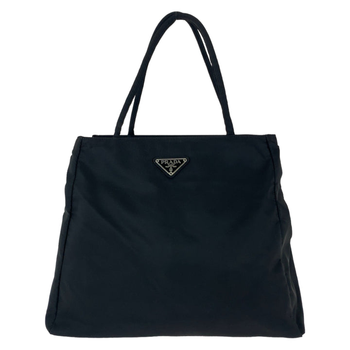 Prada Nylon Tessuto Triangle Logo Tote Bag