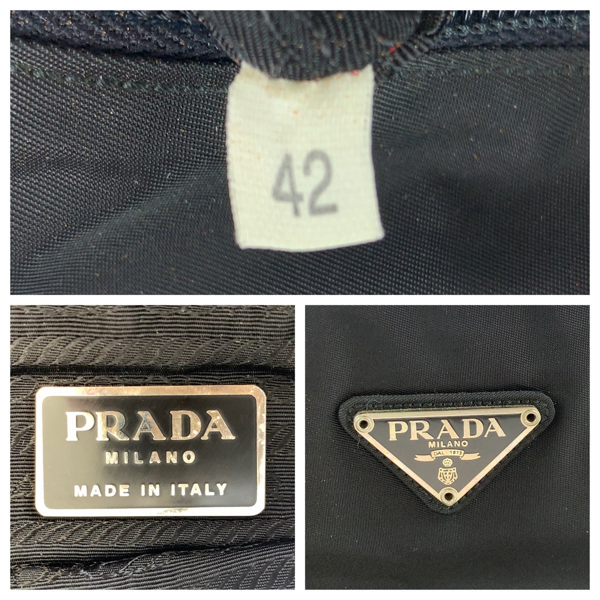 Prada Nylon Tessuto Triangle Logo Tote Bag