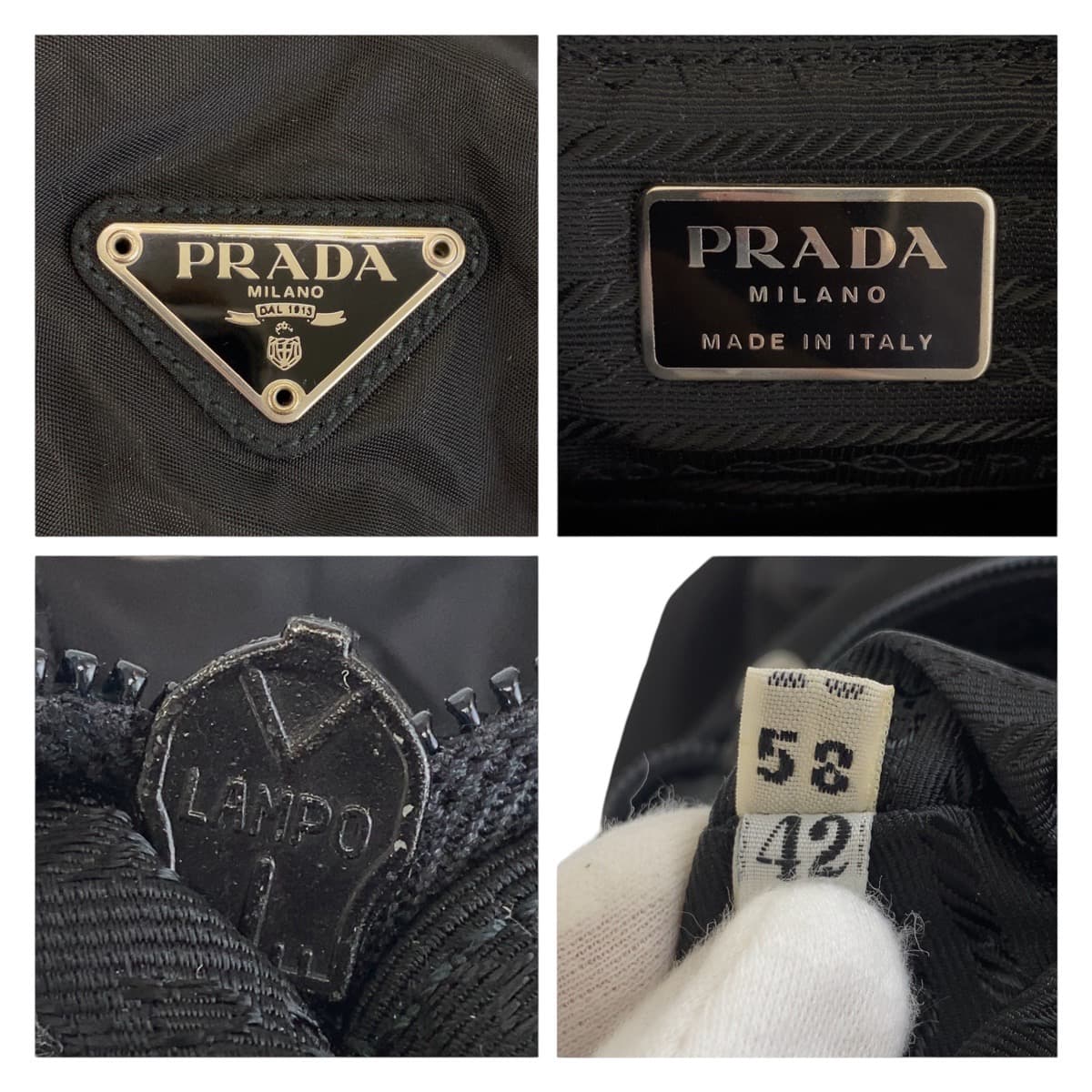 Prada Nylon Tessuto Backpack with Triangle Logo Plate in Very Good Condition