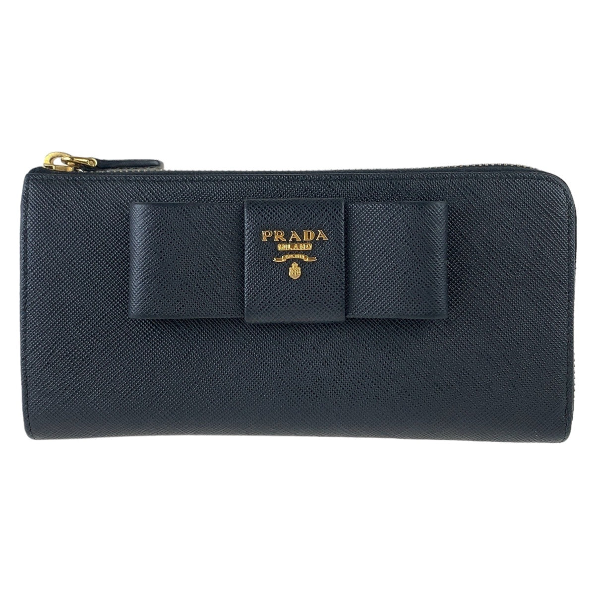 Prada Saffiano Leather Ribbon Long Wallet in Great Condition